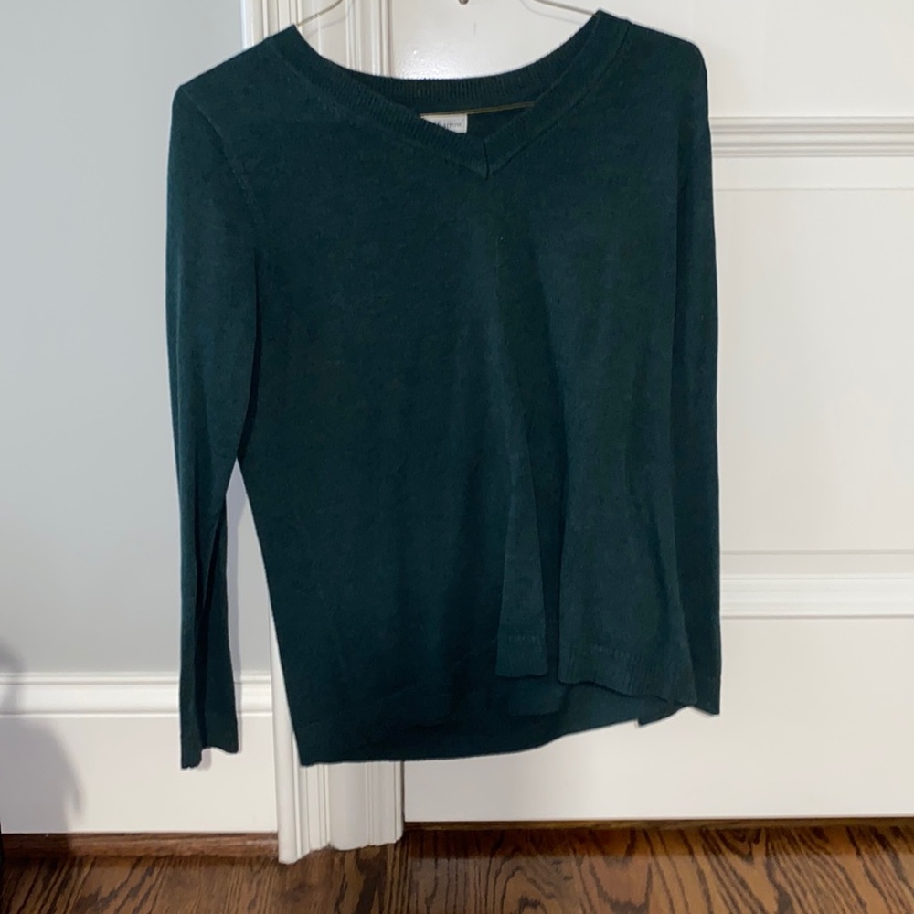 Croft & Barrow Dark Green Sweater Size Medium